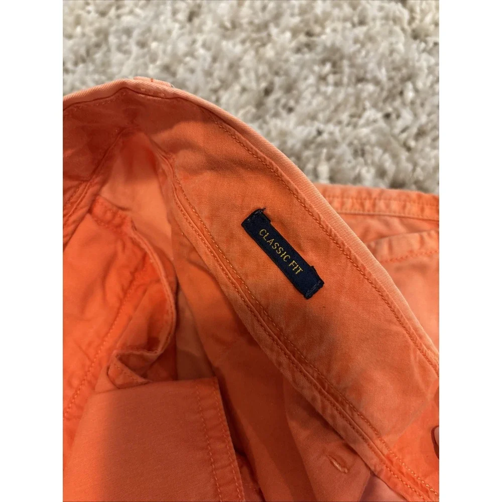 Womens Polo Classic Fit Ralph Lauren Orange Shorts‎ Size 38